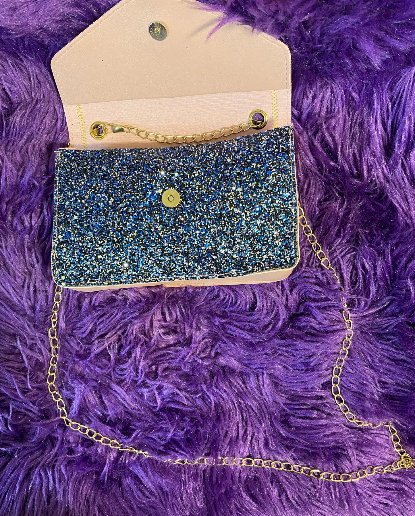 D.A.S Buck Gold Glitter Crossbody Bag