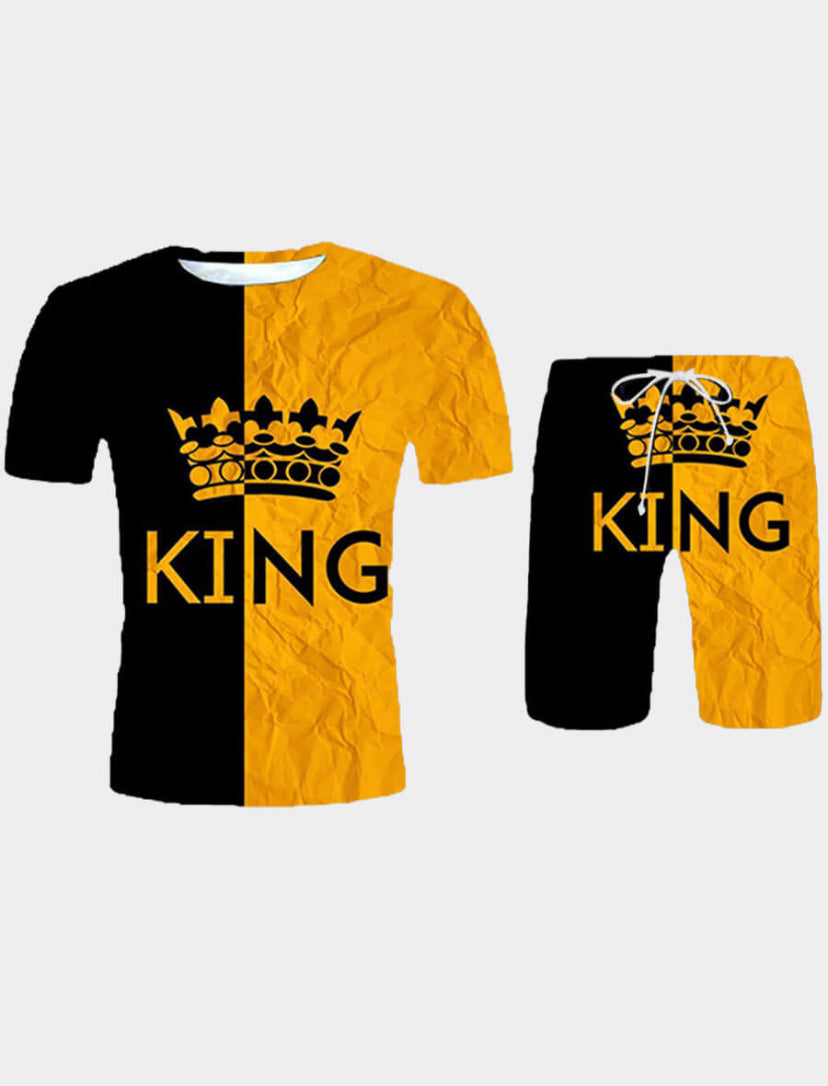"Classic King" Men's Casual two-piece Set