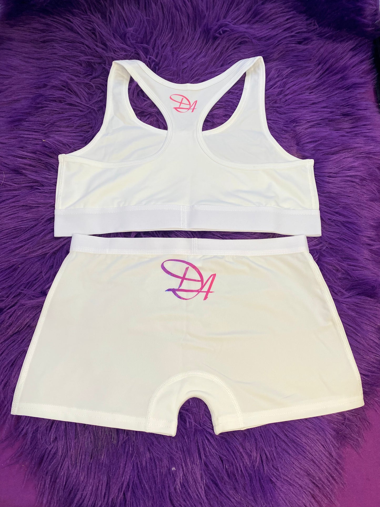 Dynasty Apparel Custom Design Sports Bra Boy Shorts Underwear and Matching Sock Set